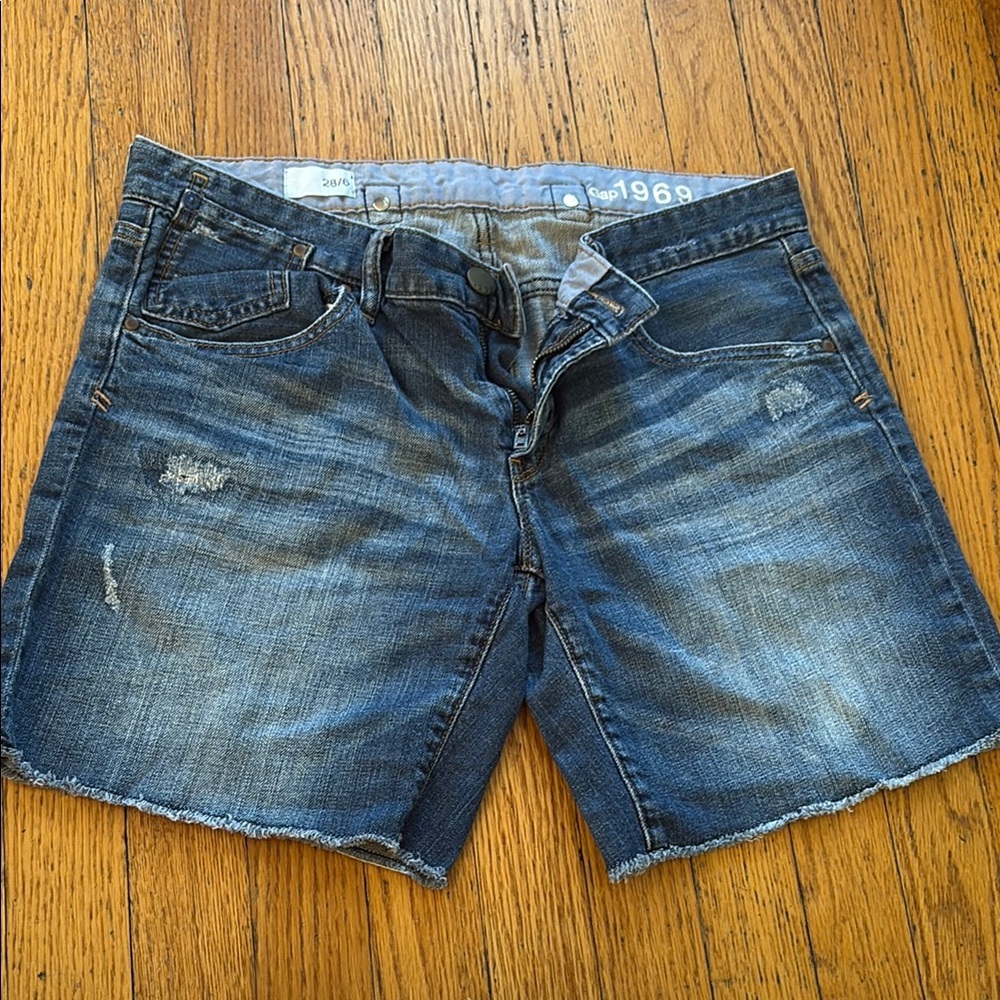 GAP 1969 Blue Denim Cutoff Shorts